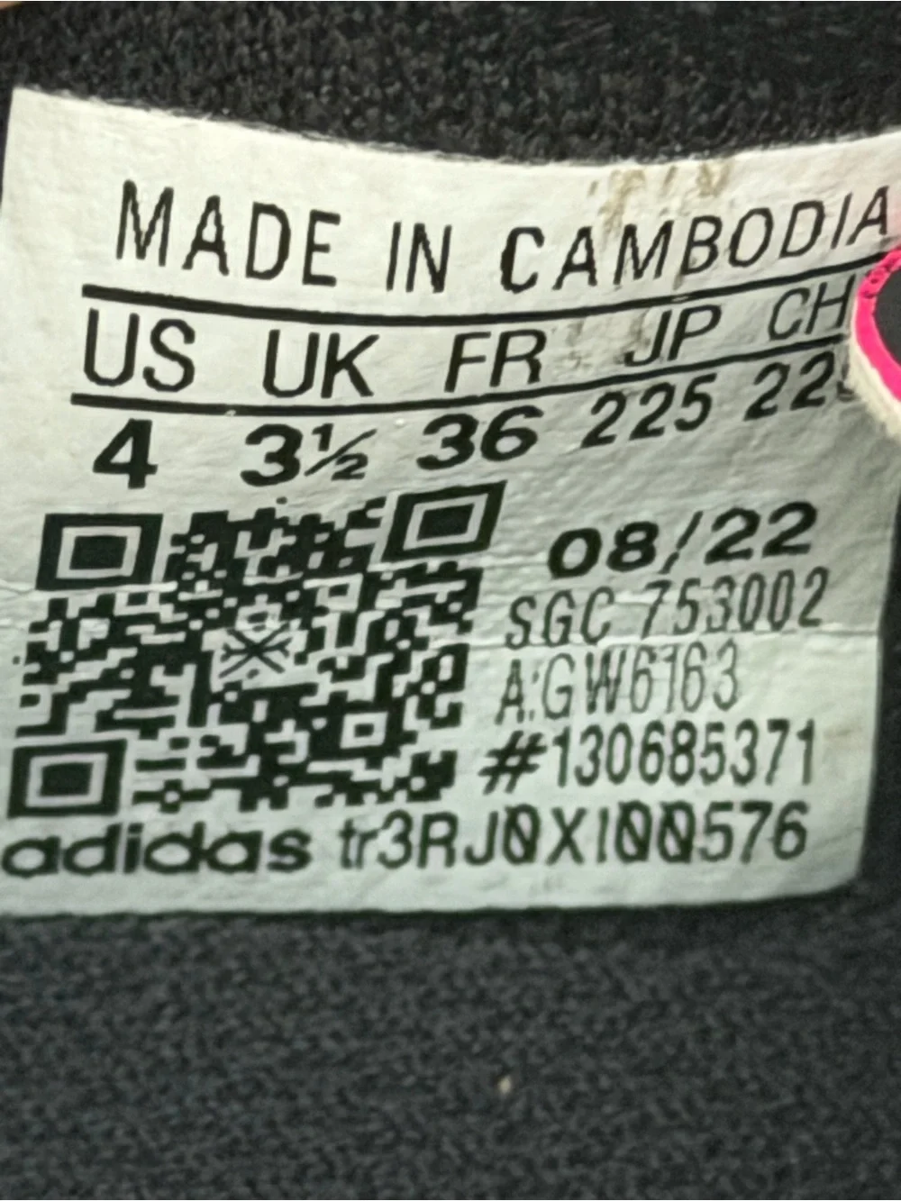 adidas girls Bright Pink Training Sneakers